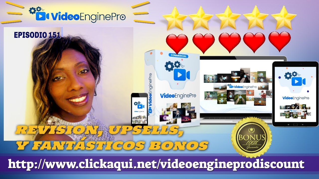 ⭐️☑️✨Revision y bonos VIDEO ENGINE PRO ⭐️⭐️⭐️⭐️⭐️