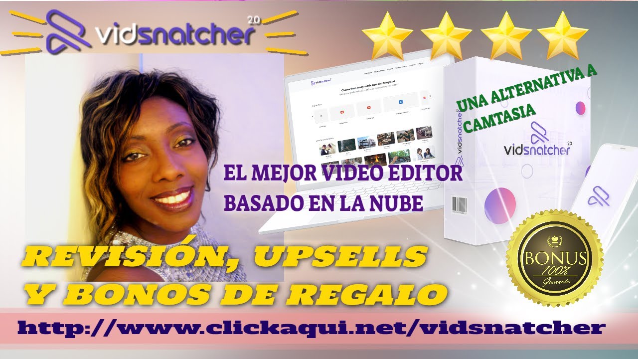 [ALTERNATIVA A CAMTASIA] Review y Bonos. VIDSNATCHER 2.0 ✨✨⭐️⭐️⭐️⭐️