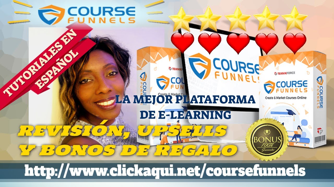 COURSEFUNNELS.⏰ CREA TU PROPIA ACADEMIA ONLINE. Revision y Bonos. ✨✨⭐️⭐️⭐️⭐️⭐️